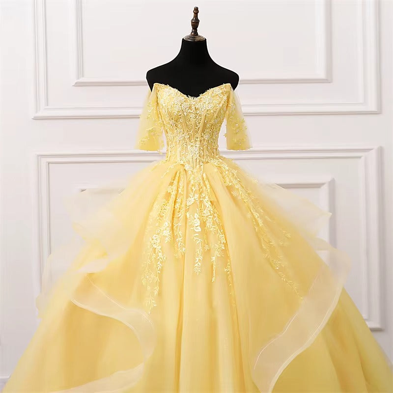 Robe Princesse Femme Or