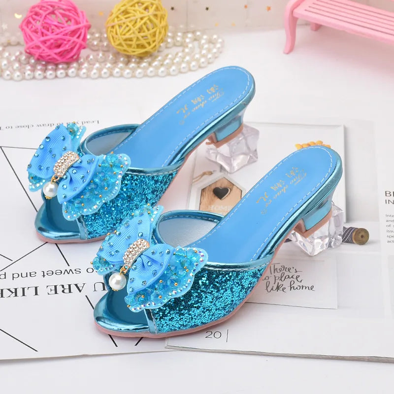 Chaussures Déguisement Princesse Fille bleu