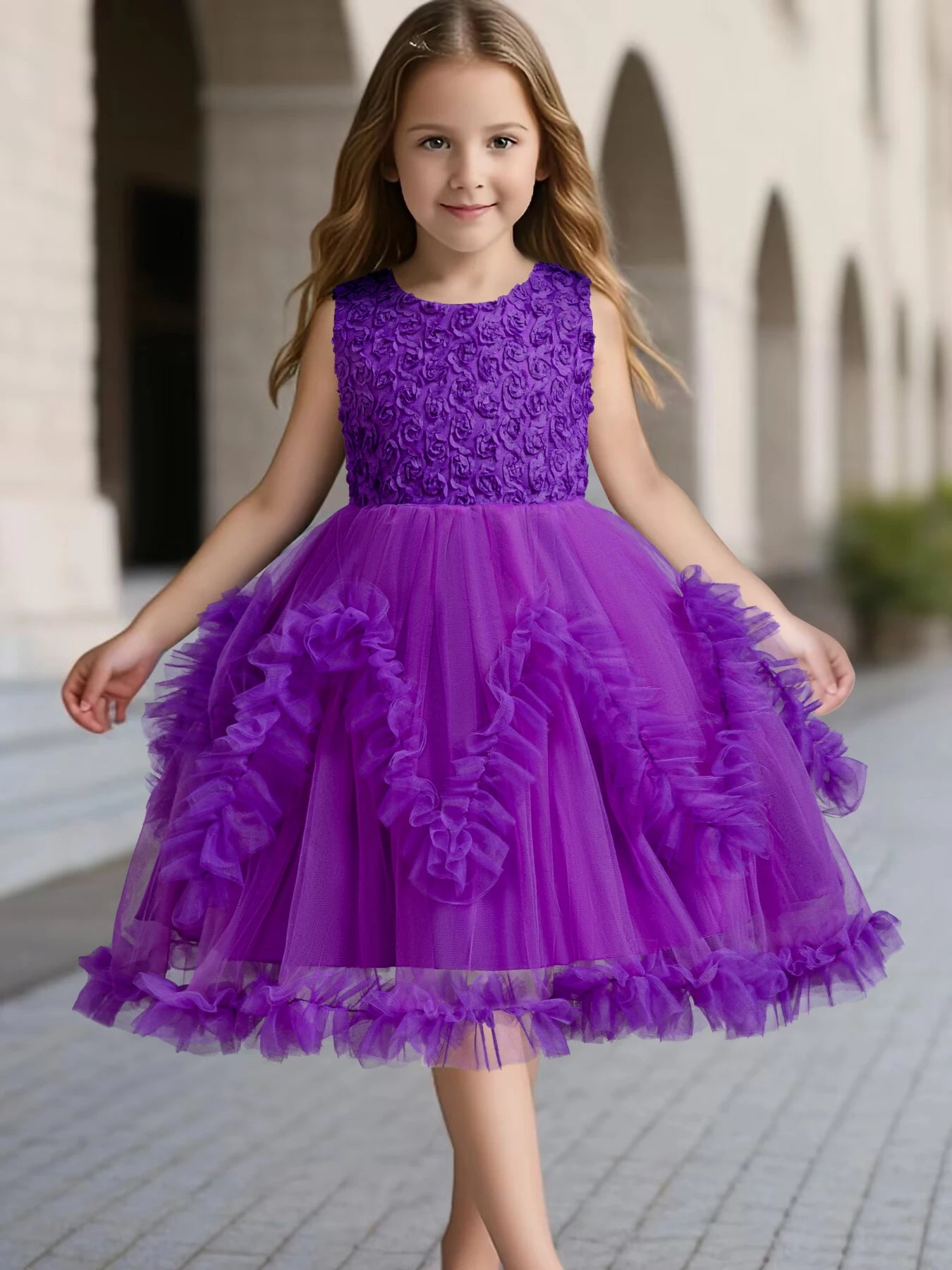 Déguisement Robe Princesse Violette