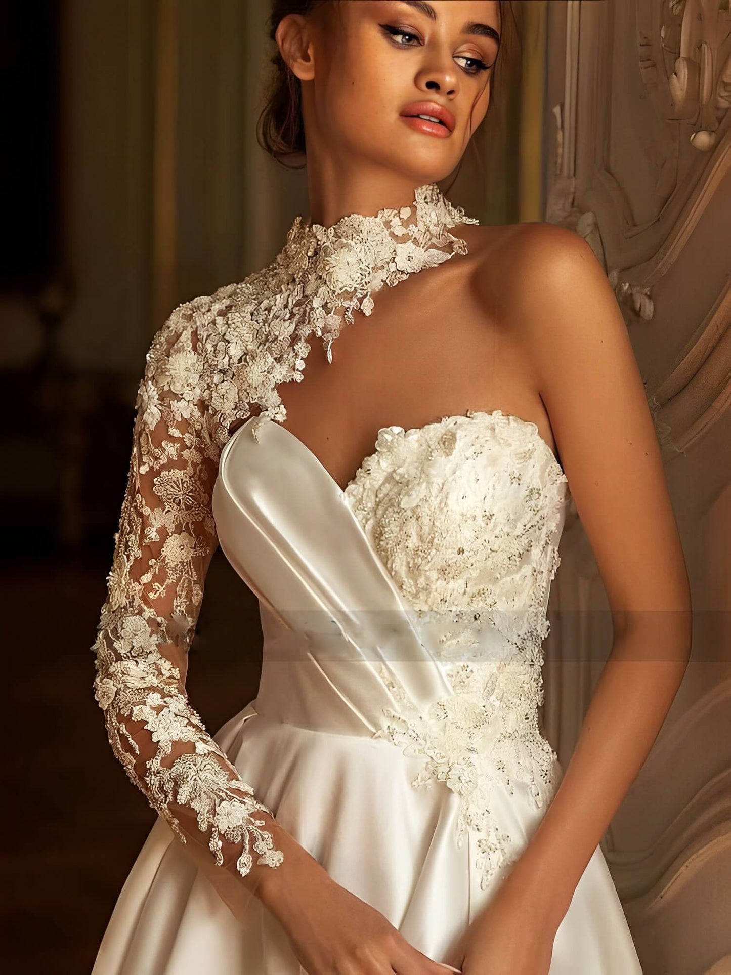 Luxe robe de mariee princesse longue traine