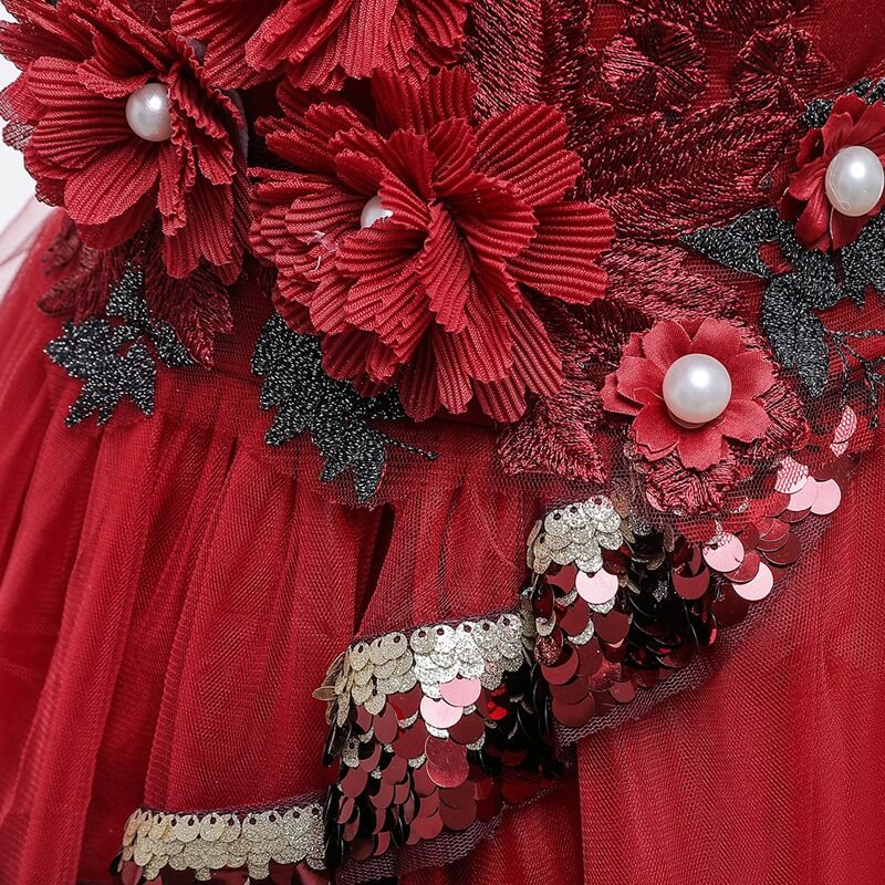 Robe Princesse Bordeaux