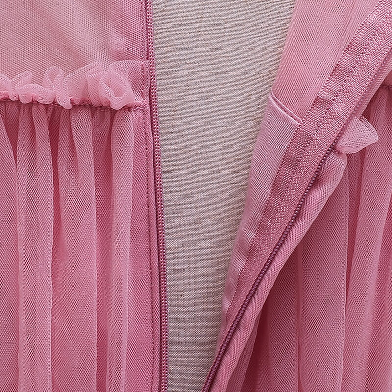 Robe Cérémonie Fille Tulle Rose