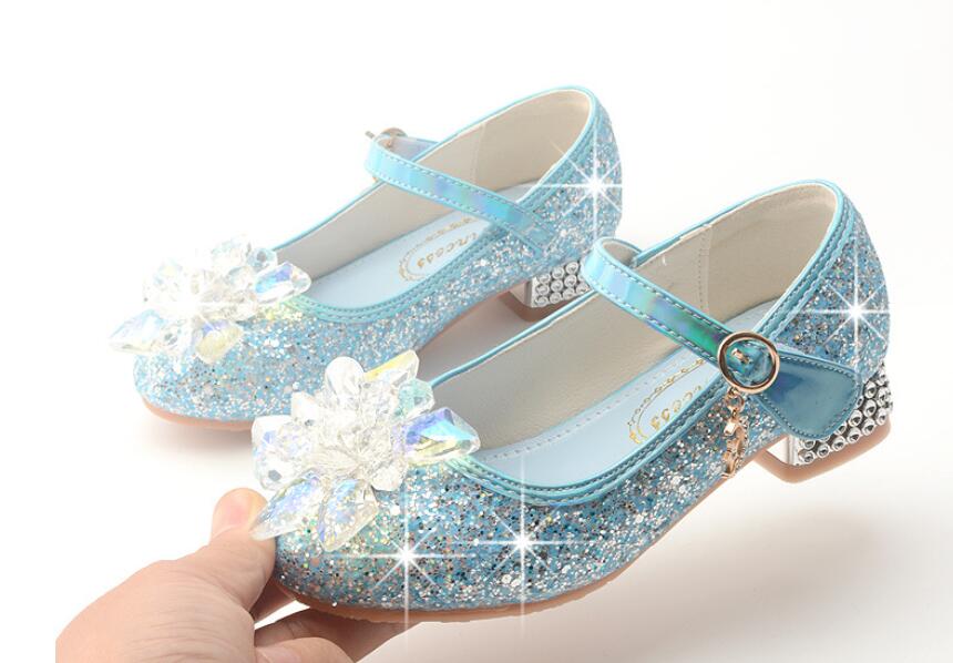 Chaussures Fille Paillettes Bleues