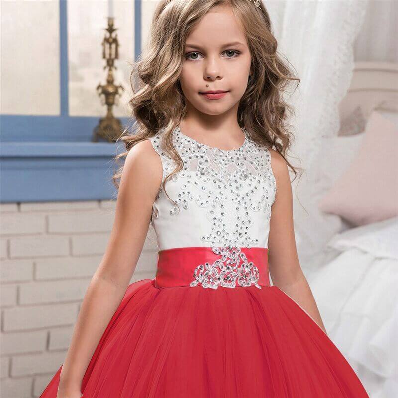 Robe Princesse Rouge et Blanche