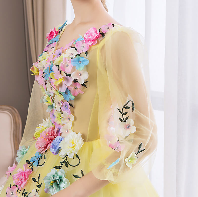Robe de Princesse Femme Manches