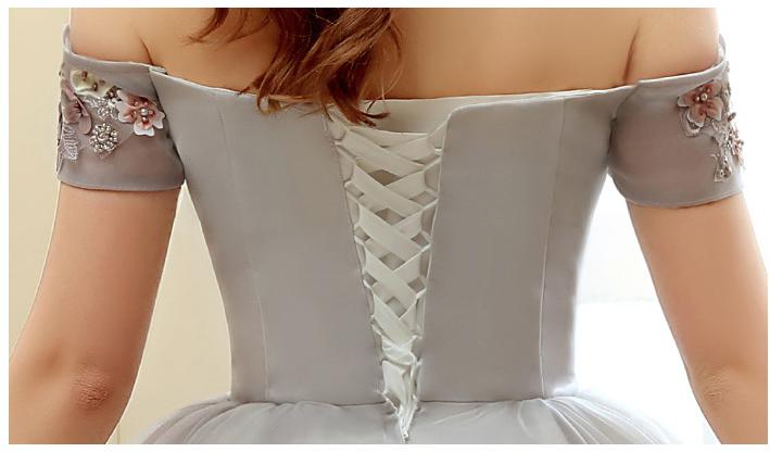 Robe Princesse Col Bateau