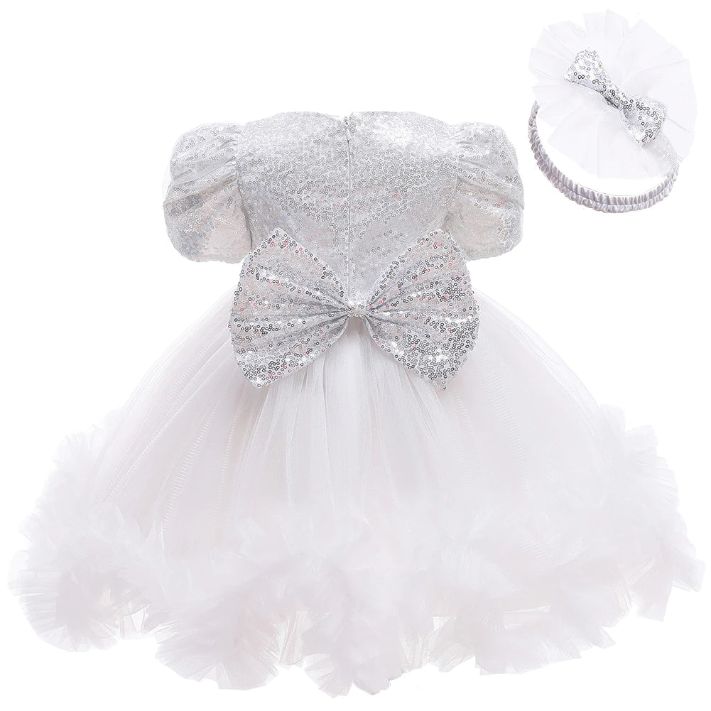 Robe tulle blanc