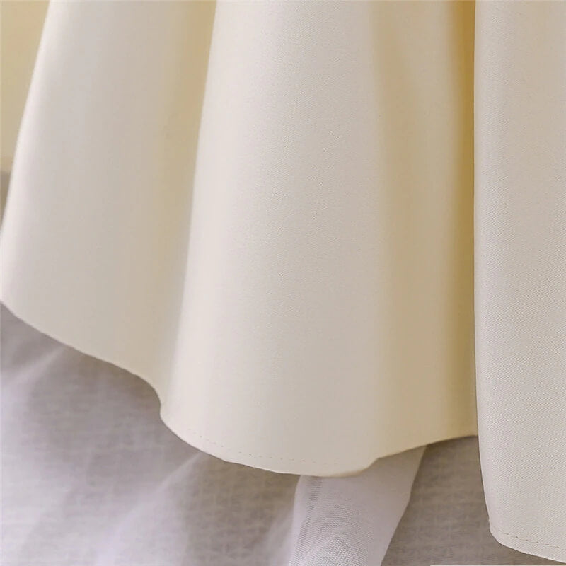 Robe Bébé Mariage Beige