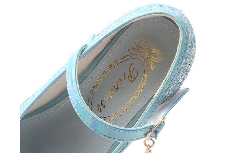 Chaussures Fille Paillettes Bleues
