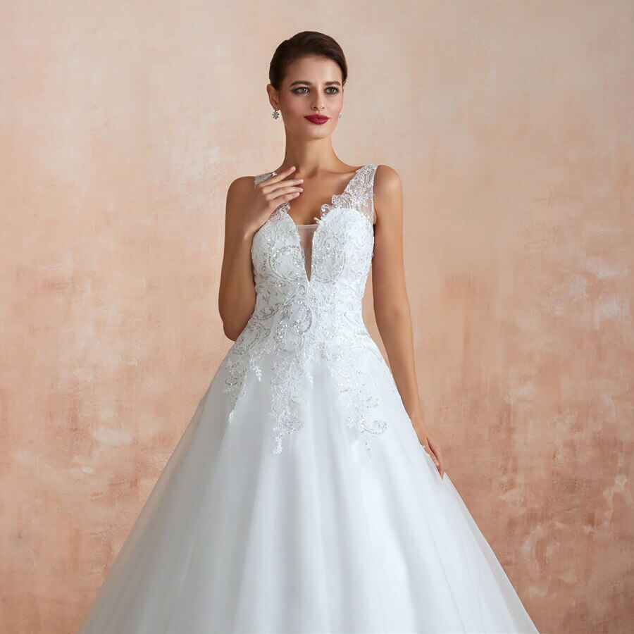 Robe de Mariée Princesse Blanche