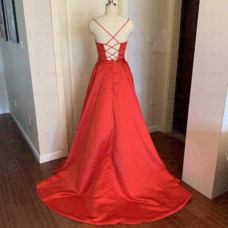Robe Bal de Promo Rouge