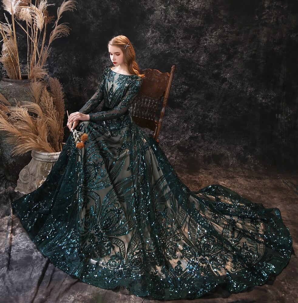 Robe de Princesse Femme avec Traine