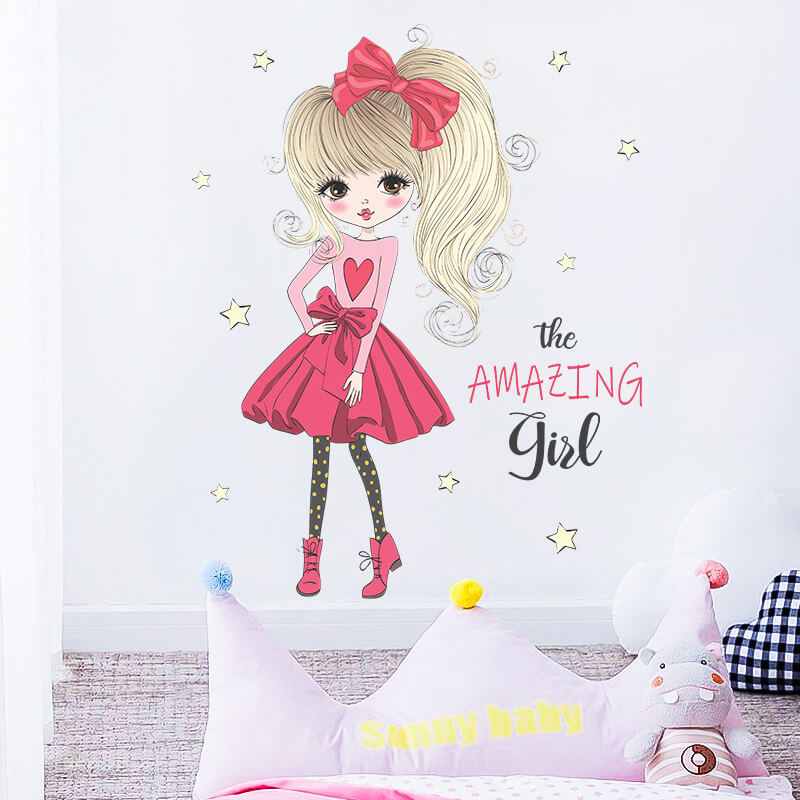 Autocollant chambre petite fille