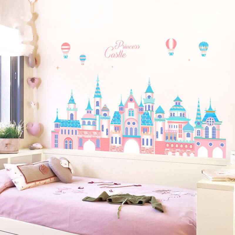 Autocollant chateau princesse