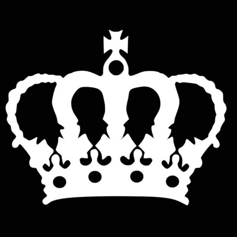 Autocollant couronne prince