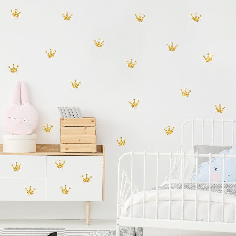 Autocollant couronne princesse