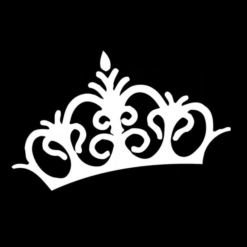 Autocollant couronne