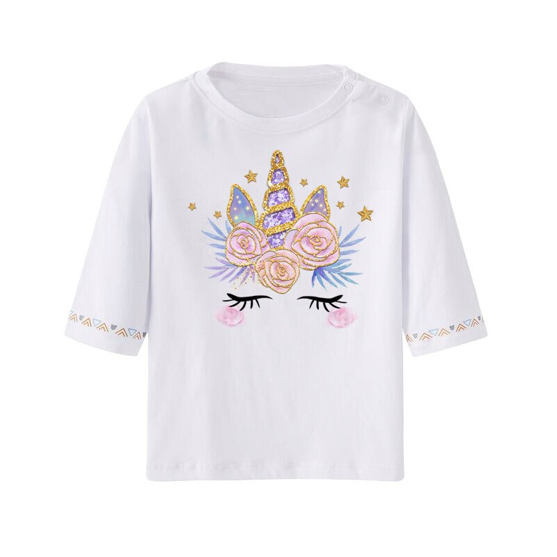 Autocollant licorne paillette