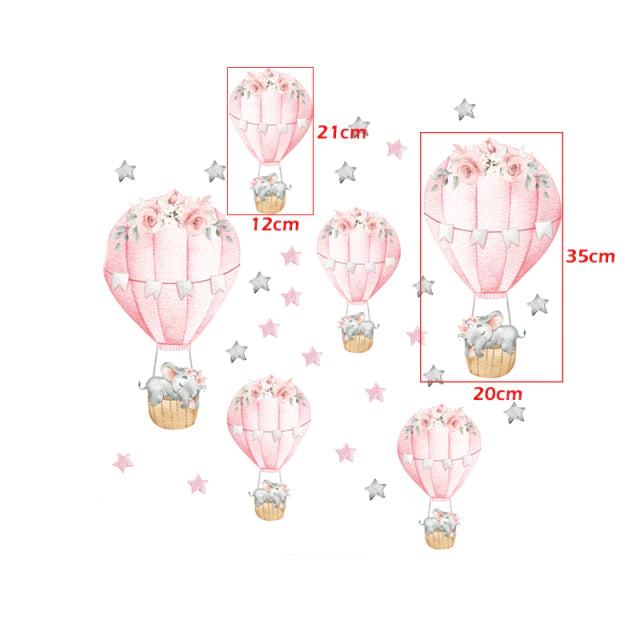 Autocollant mongolfiere