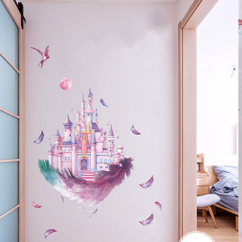 Autocollants chateau princesse