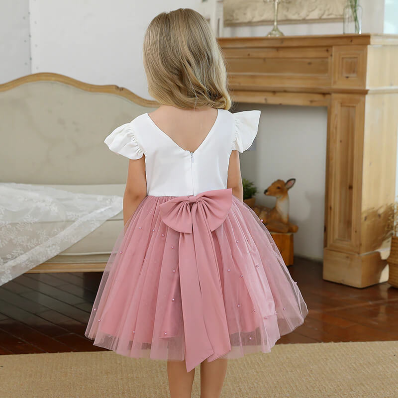 Robe Princesse Demoiselle D’honneur Petite Fille