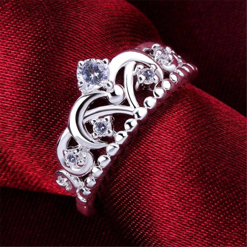 Bague diademe argent