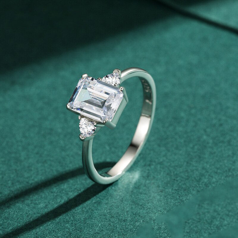 Bague diamant solitaire princesse