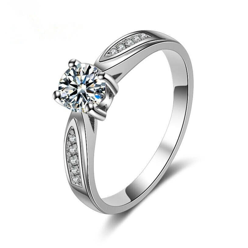 Bague fiancaille taille princesse