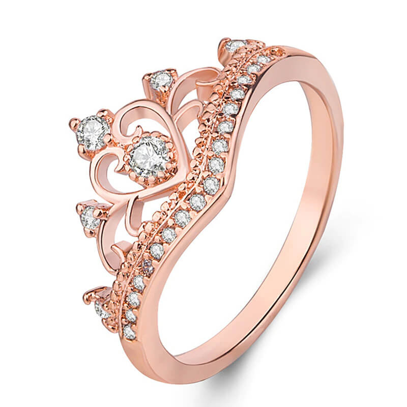 Bague forme diademe