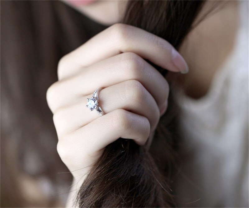 bague mariage forme princesse