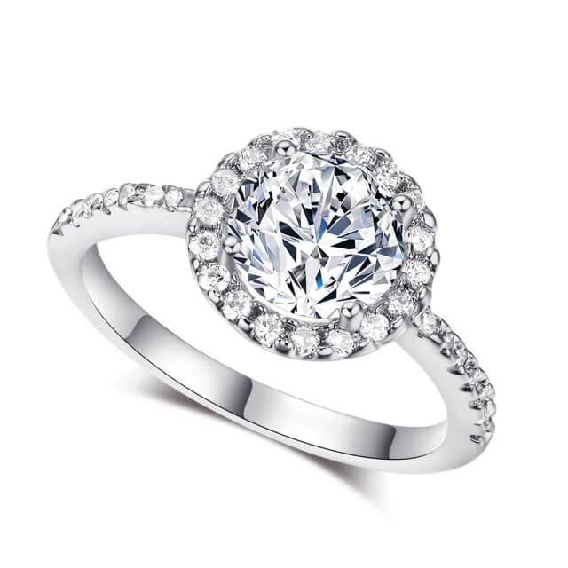 Bague monture princesse