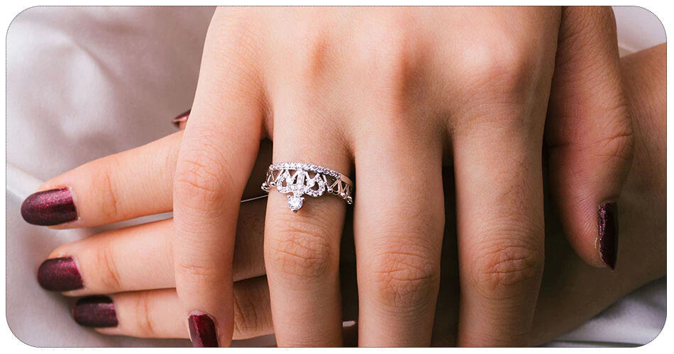 Bague scintillante