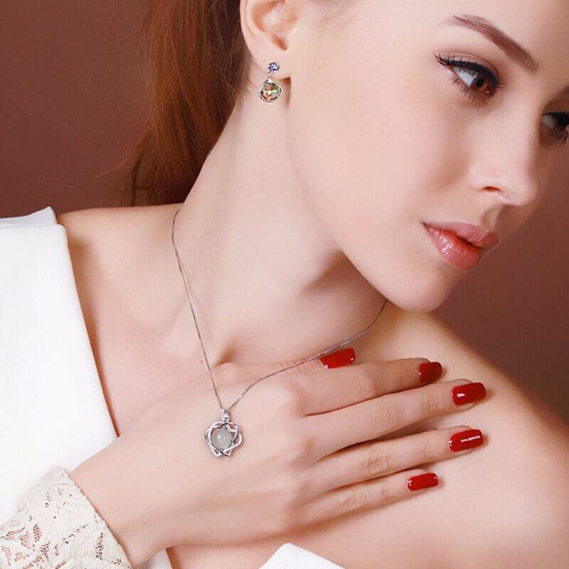Bijoux collier argent princesse