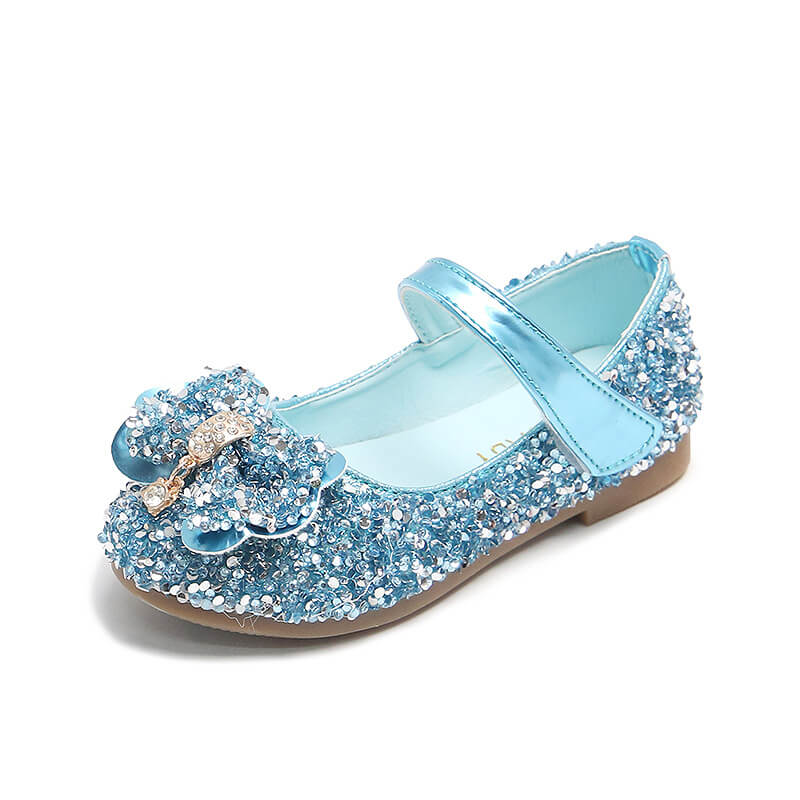 Chaussure bleu paillette