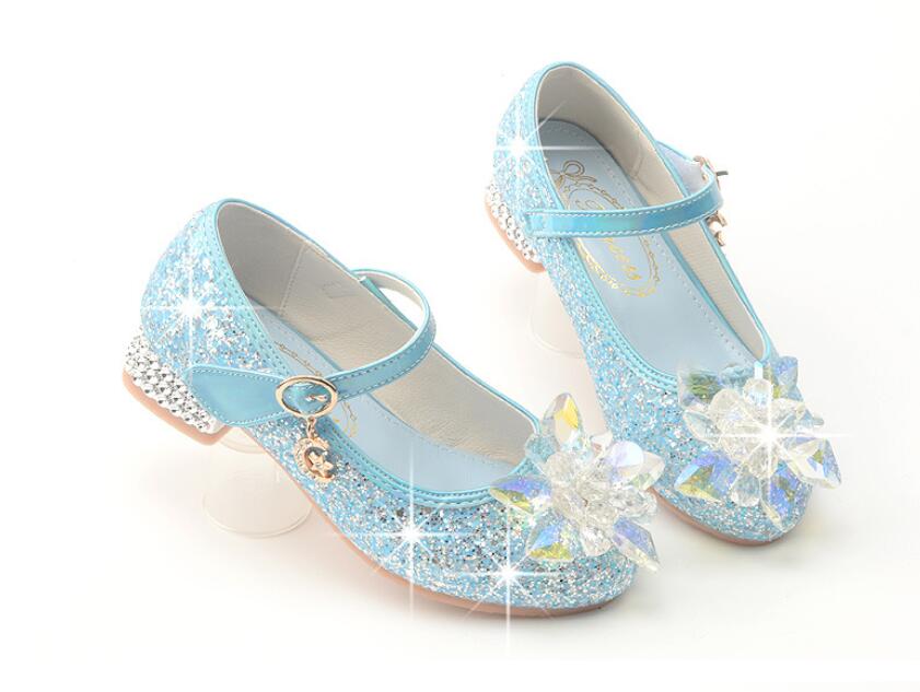 Chaussure paillette bleu