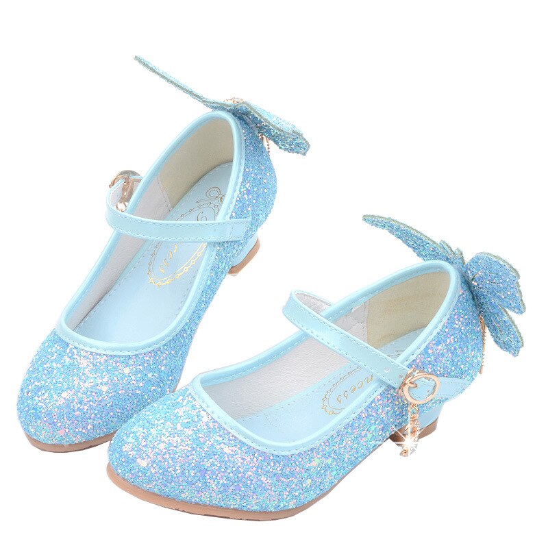 Chaussure paillette fille talon