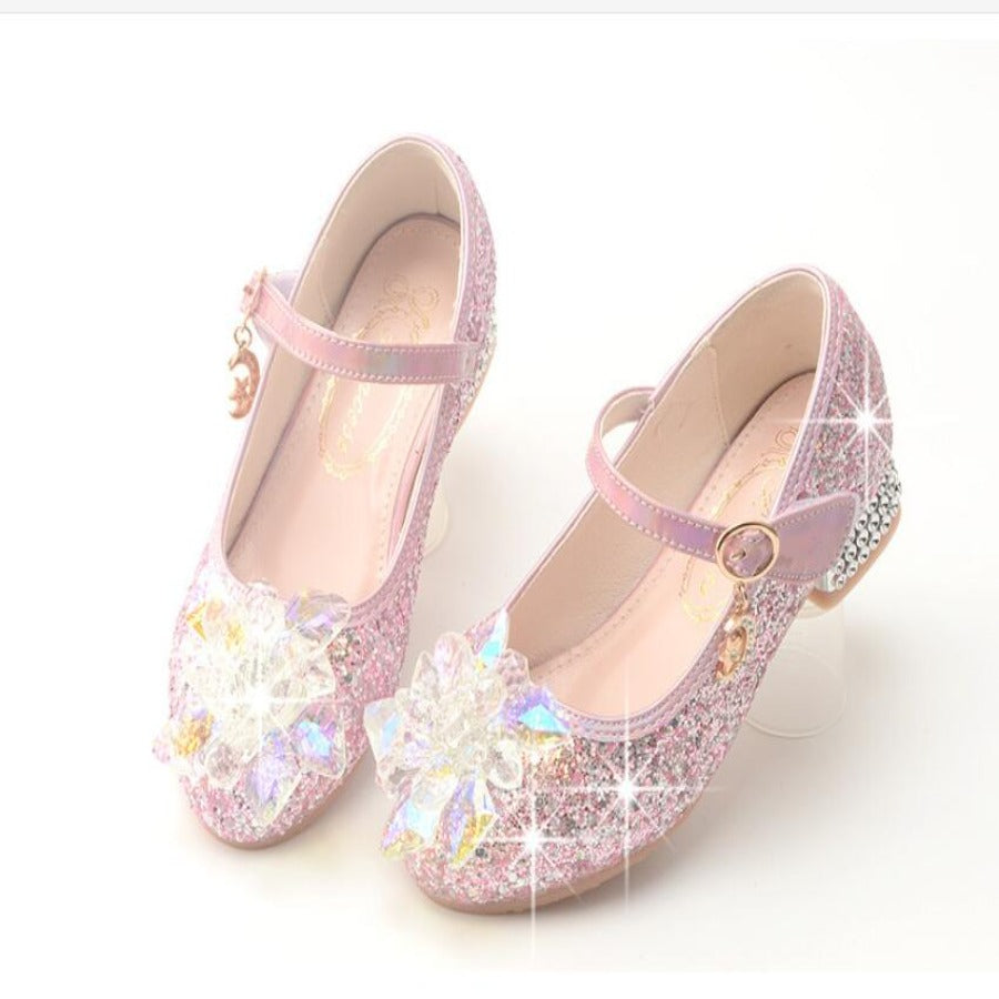 Chaussure rose paillette fille