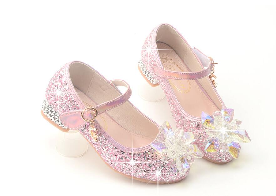 Chaussure rose paillette