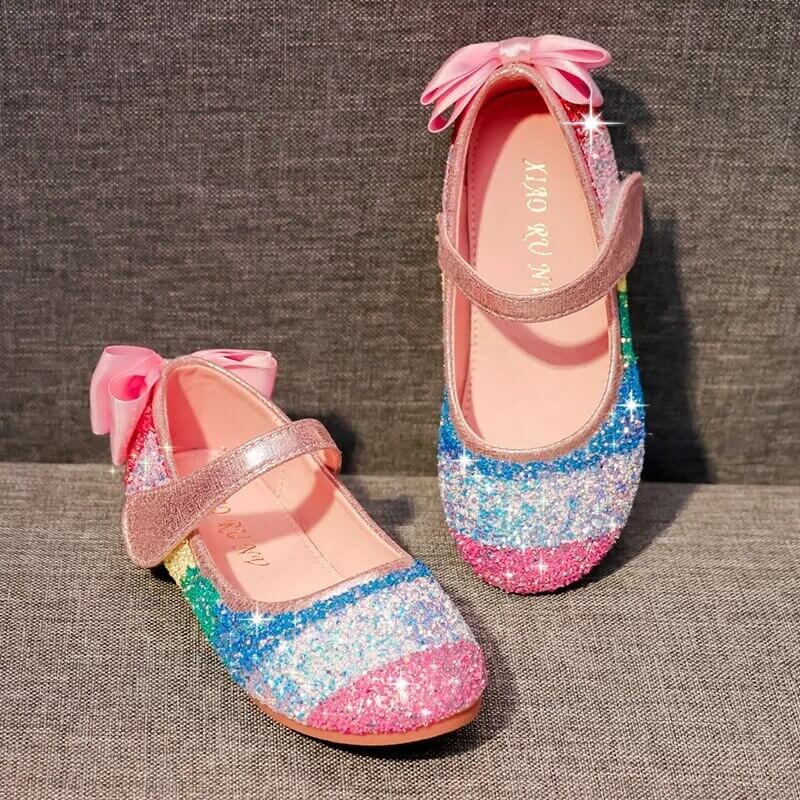 Chaussures enfant arc en ciel