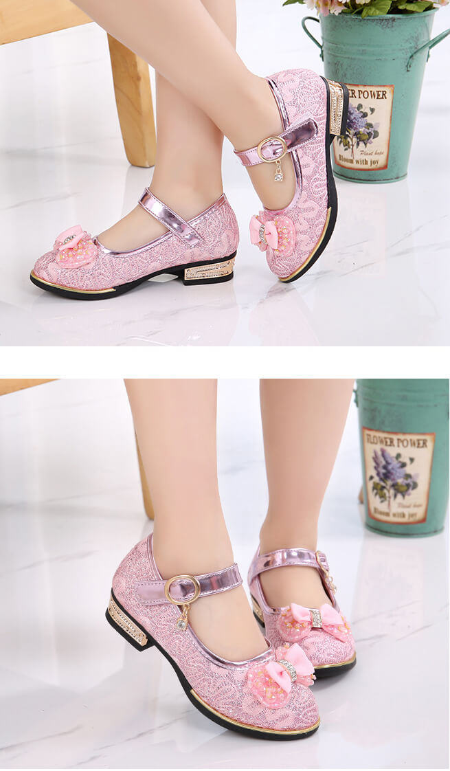 Chaussures noir rose enfant