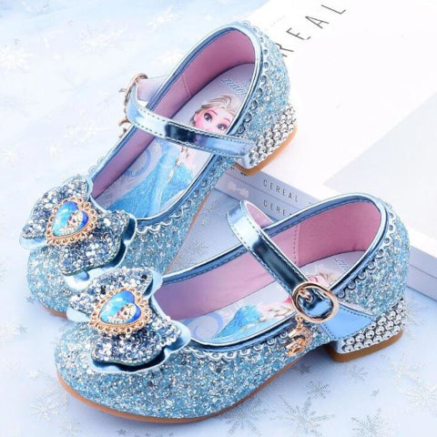Chaussures princesse plates britanniques enfants filles Elsa princesse  fantaisie