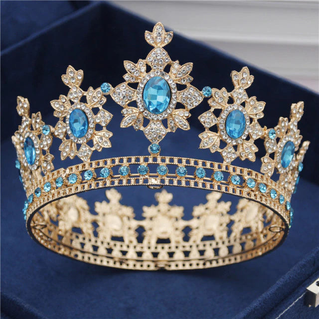 Couronne femme bleu
