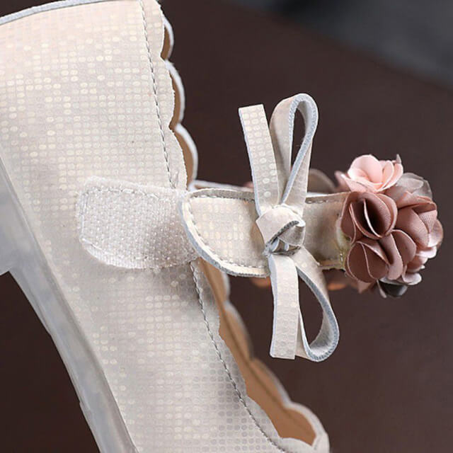 Cuir chaussure princesse fille