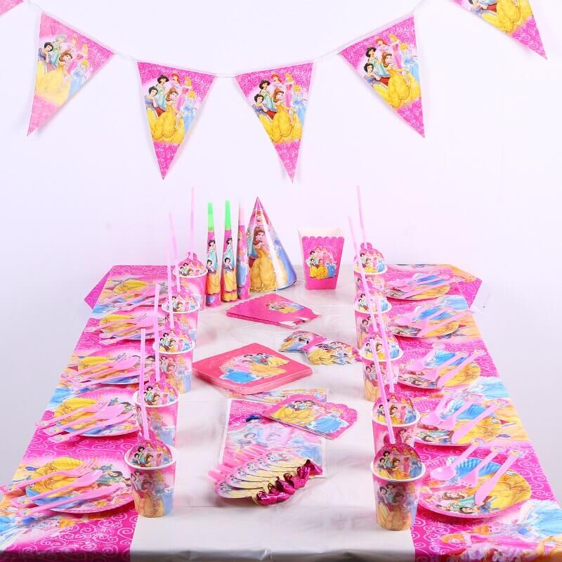 20 Serviettes en papier Anniversaire Princesse - Deco anniversaire