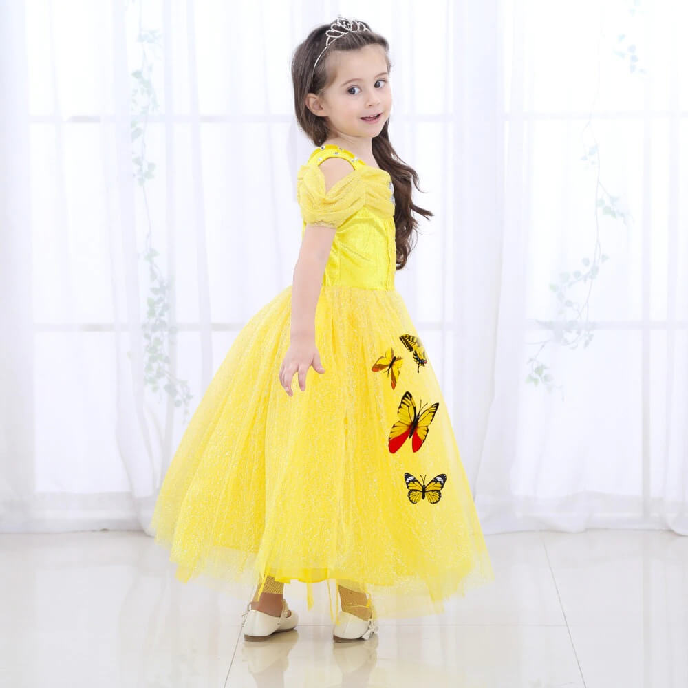 Deguisement princesse lumiere et or