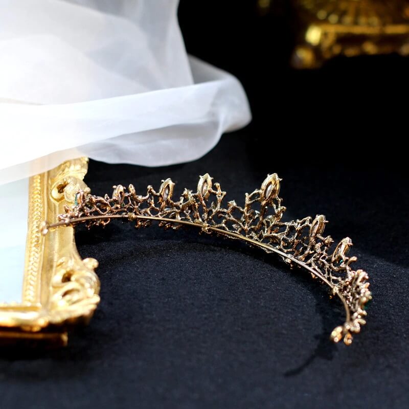 Diademe noir doree