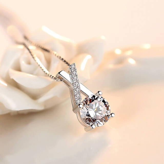 Pendentif princesse argente