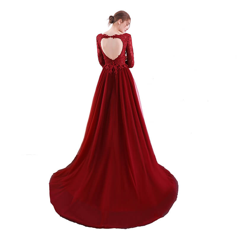Robe bal de promo rouge