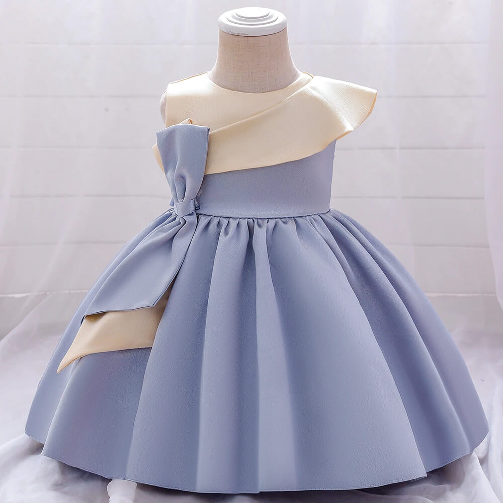 Robe mariage bebe bleu