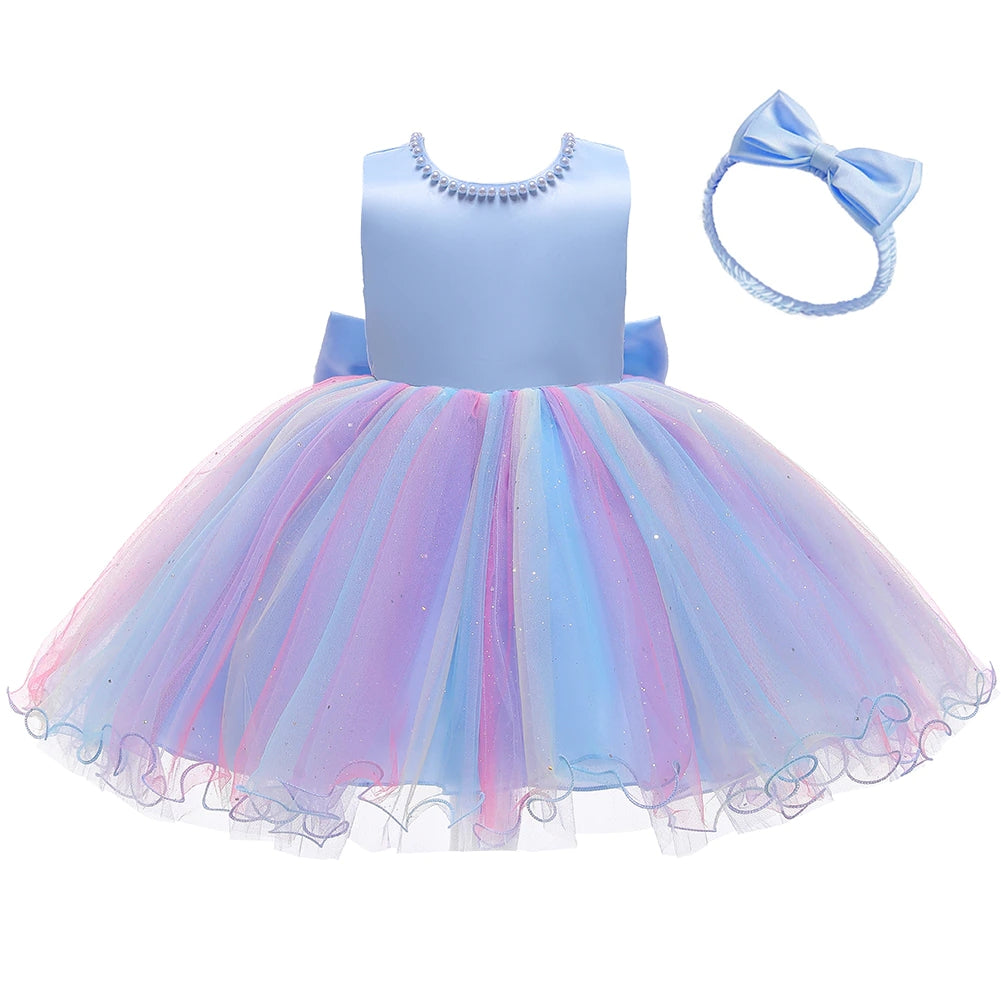 Robe Bébé en Coton Perlé